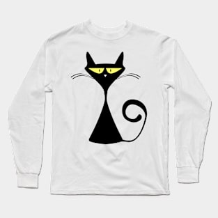 Black cat Long Sleeve T-Shirt